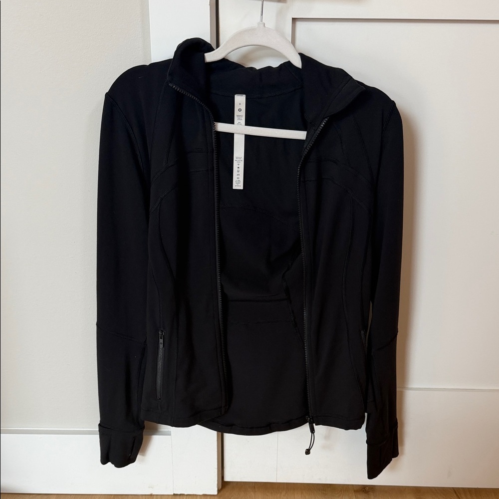 Lululemon Black Define Jacket Luon Size 8 | Slim Fit Full Zip Yoga